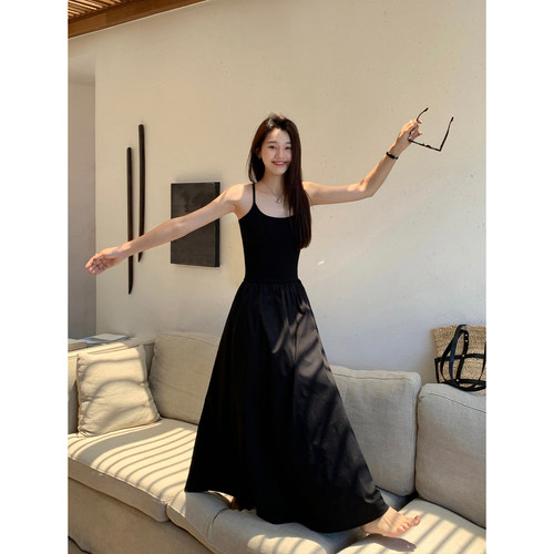 白色性感辣妹连衣裙后背绑带