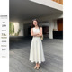 气质圆领无袖 pusumede 梦境回廊 连衣裙女赫本风高级感背心长裙