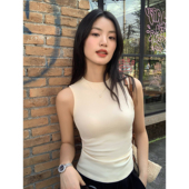 工字背心外穿打底女简约无袖 pusumede 现货6.5折 针织t恤上衣