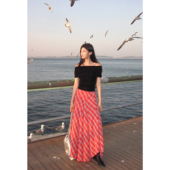 不规则半身裙女夏a字大裙摆长裙 一眼心动 pusumede 现货7折