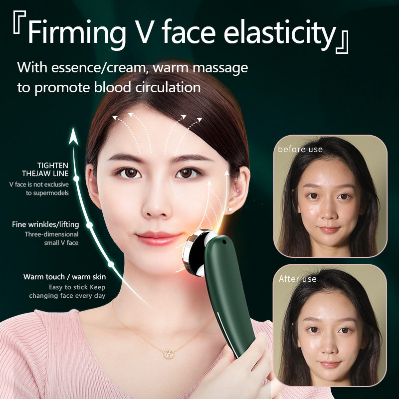 新款美容仪器红蓝光超声波导入仪