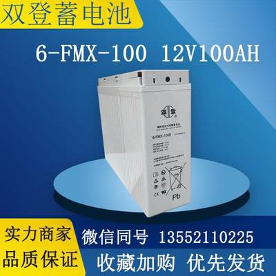双登狭长蓄电池6-FMX-100 12V100AH基站室外通讯电源柜