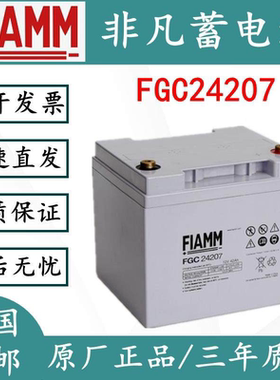 FIAMM非凡蓄电池FGC24207免维护12V42AhUPSEPS通讯消防电力直流屏