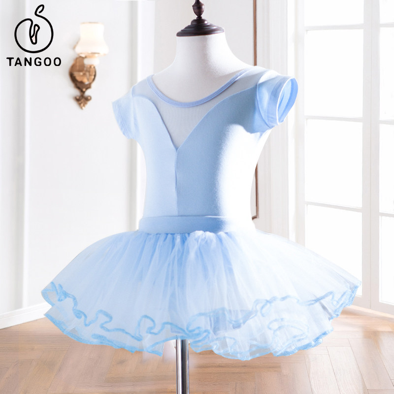 舞蹈服儿童女童芭蕾连体服形体体操夏季套装幼儿练功跳舞衣服