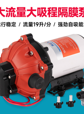 SEAFLO12v24v直流隔膜泵房车泵洗车大流量高增压泵自吸泵农用喷雾