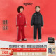 woobaby儿童亲子加绒保暖新中式 运动服25冬男女童外套拜年服夹克