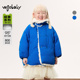 800蓬95白鸭绒 woobaby儿童羽绒服男女童24冬季 加绒保暖上衣外套