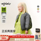 800蓬95%白鸭绒双面穿 woobaby儿童羽绒服男女童24冬季 棒球服上衣