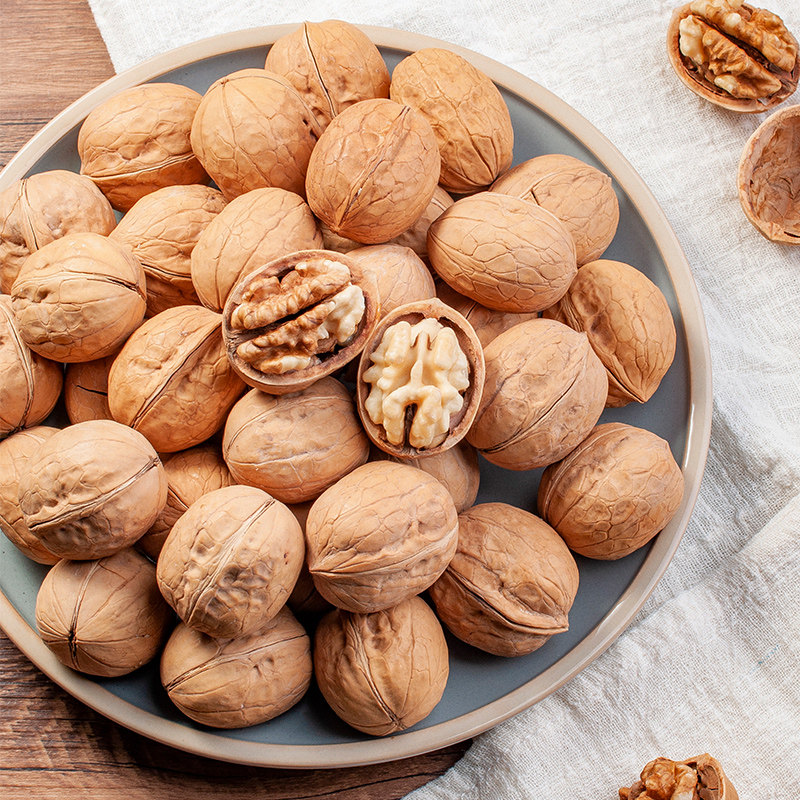 新疆阿克苏薄皮核桃孕妇新货薄壳 纸皮核桃 新疆特产5斤坚果