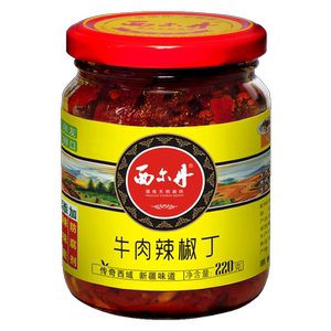 新疆辣椒酱牛肉220g炒菜包邮