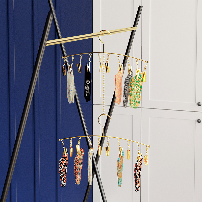 不止多功能家用晒袜架无痕多层