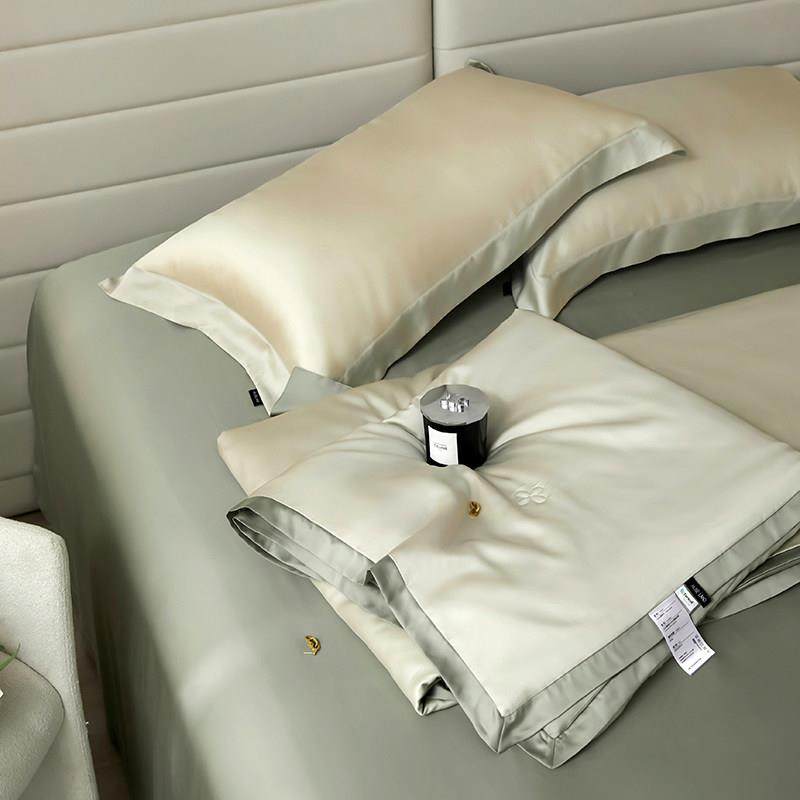 夏季空调被纯色莱赛尔天丝夏凉被夏被四件套凉爽裸睡薄被子可机洗,床上用品,化纤被,淘宝优惠券,粉丝福利购,淘宝优惠卷