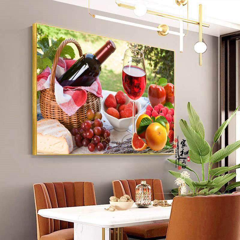 餐厅饭厅厨房挂画墙画现代简约水果花卉装饰画有框画壁画单幅包邮,家居饰品,现代装饰画,淘宝优惠券,粉丝福利购,淘宝优惠卷