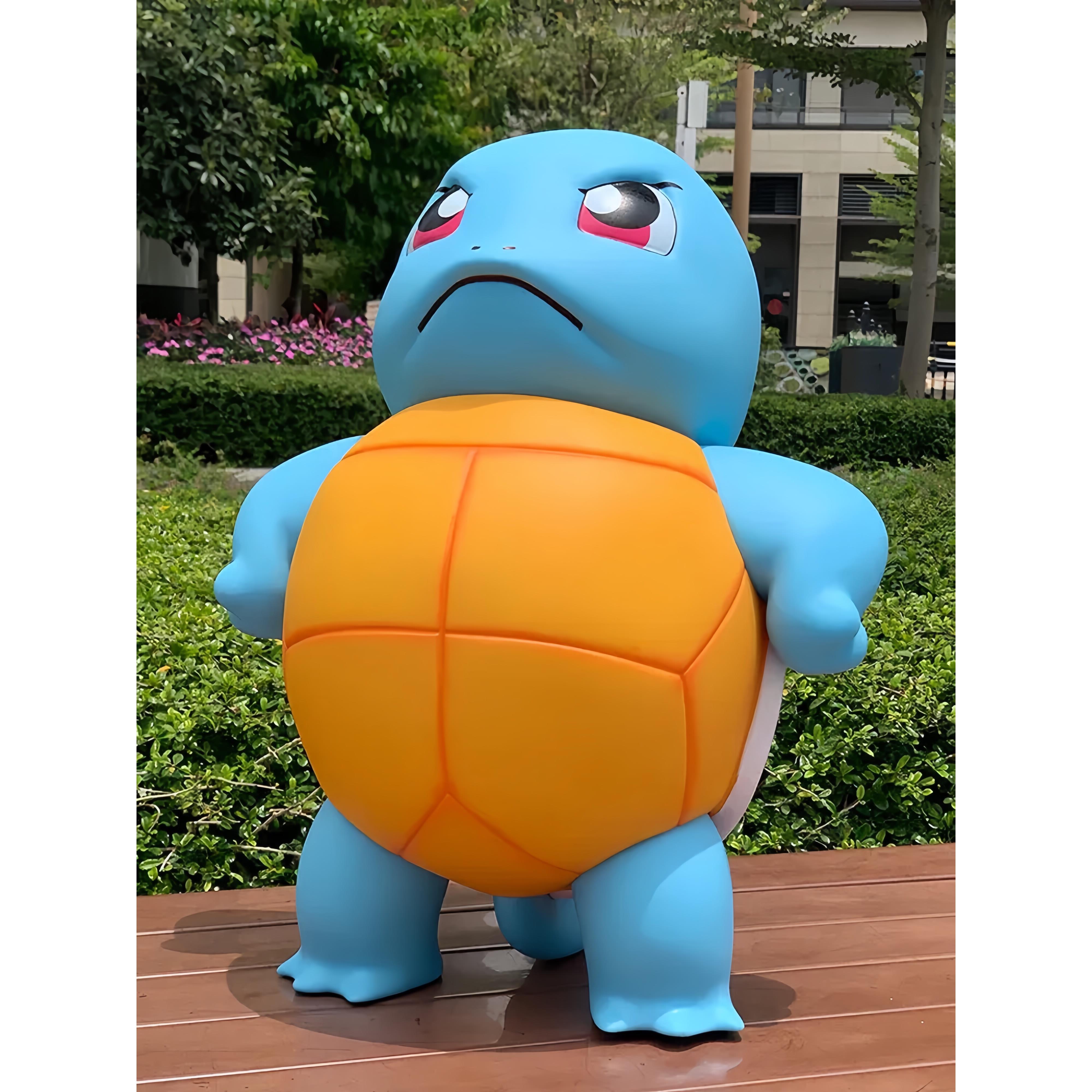 傲娇生气杰尼龟1比1神奇宝贝潮玩手办傲娇杰尼龟大号模型摆件雕像