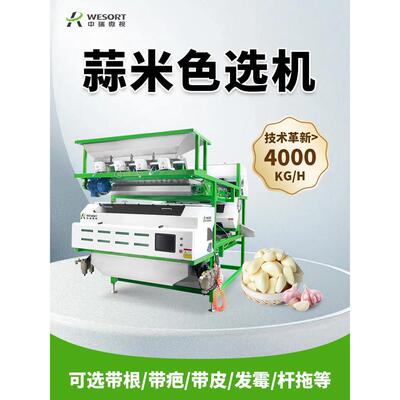 中瑞微视智能AI蒜米色选机大蒜片蒜头食品级筛选机分拣分选机设备