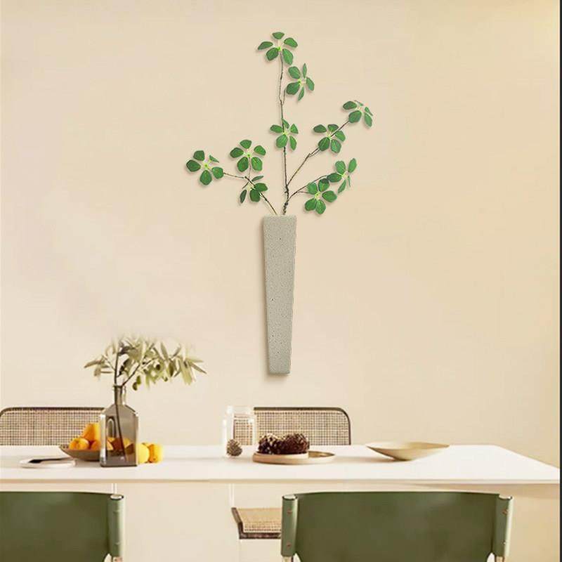绿植餐厅装饰画小清新客厅沙发背景墙免打孔立体砂岩挂画2024新款