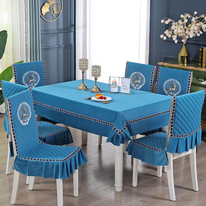 高档椅子套罩加厚家用餐桌椅套座椅套罩连体连体椅套餐桌椅子垫套