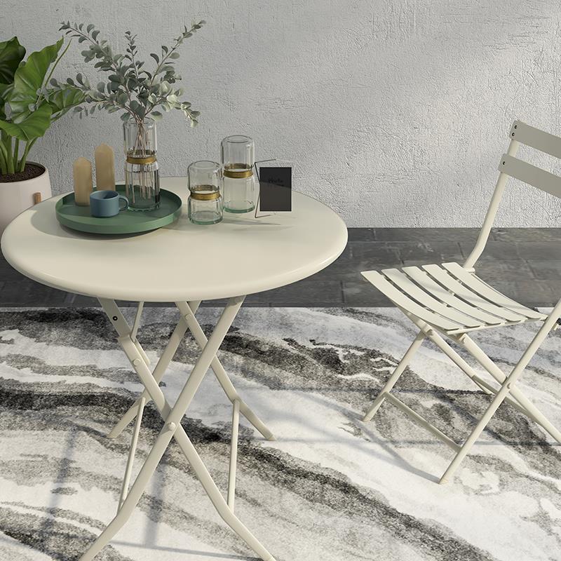 网红ins折叠桌椅简易折叠小桌子家用简约餐桌阳台户外便携小圆桌