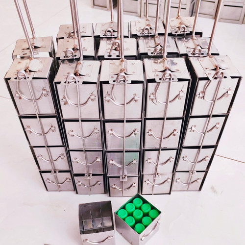 液氮罐提篮不锈钢冻存架细胞冻存