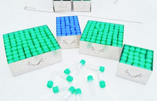液氮罐提篮冻存盒不锈钢冻存架