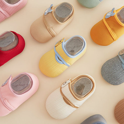 小石鱼居家地板袜春秋魔术贴袜套