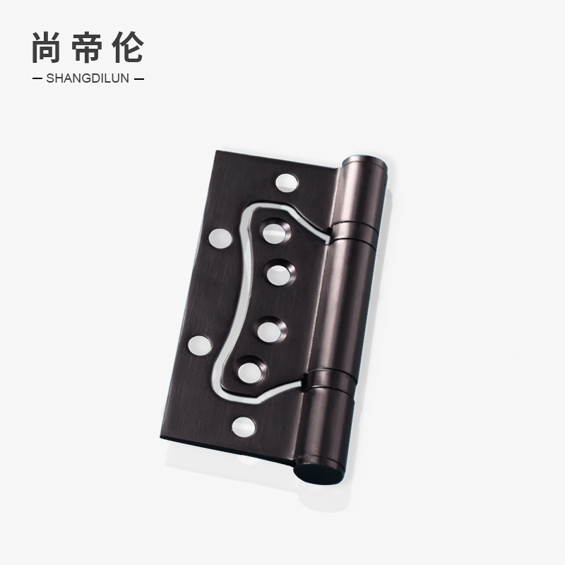 5寸4寸不锈钢子母合页静音黑色免开槽室内木门字母合叶铰链房门