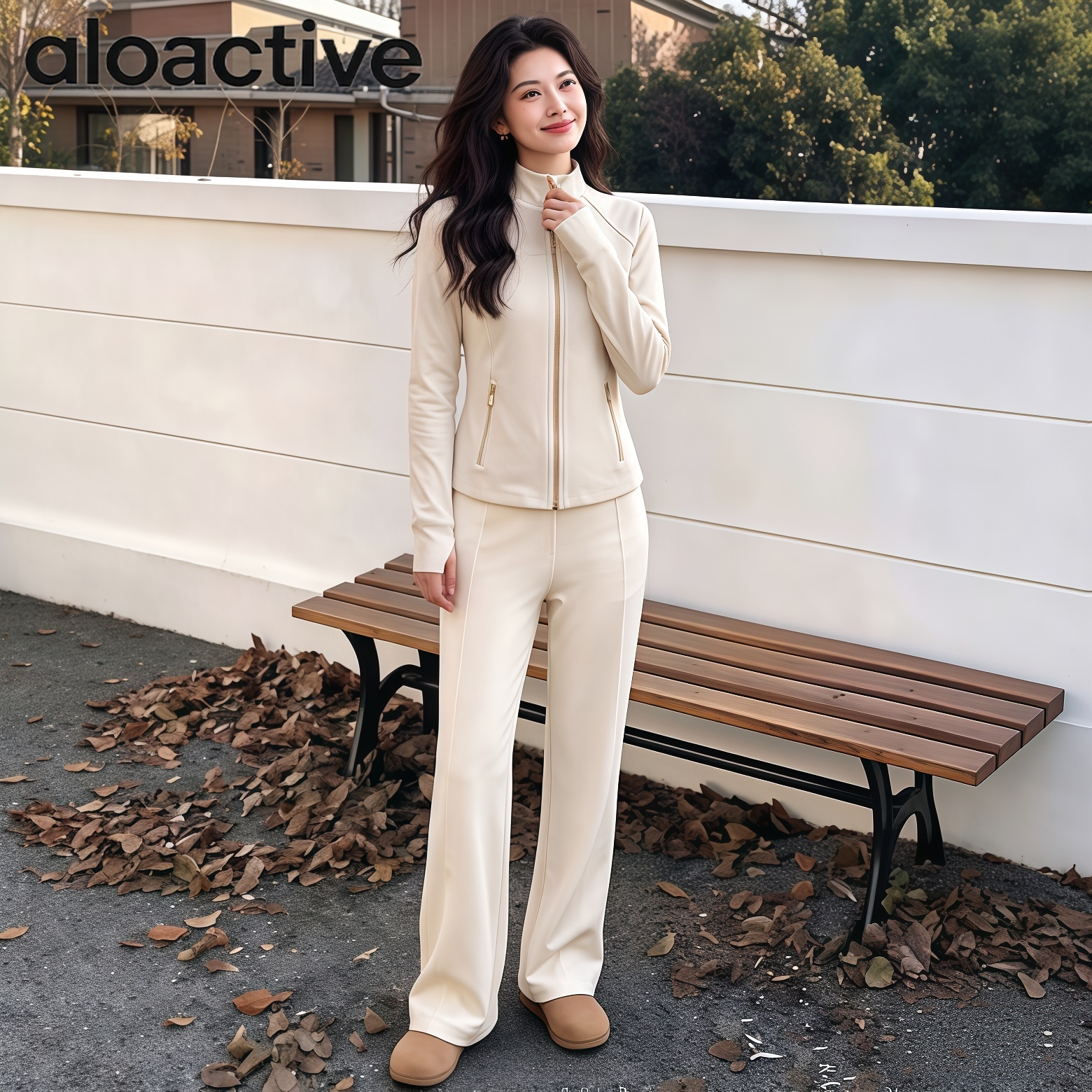 ALOACTIVE立领修身运动套装女