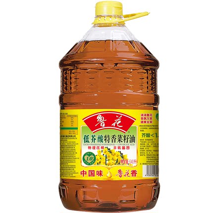 鲁花食用油低芥酸特香菜籽油5.43L植物油物理压榨非转基因家用
