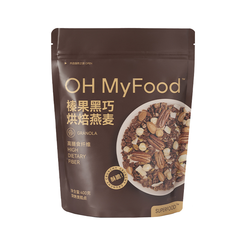 ohmyfood榛果黑巧烘焙燕麦片