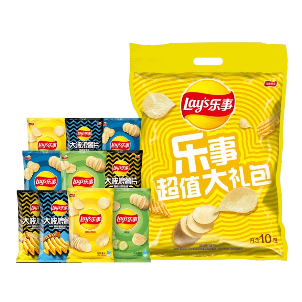 乐事超值多种口味400gx1袋大礼包
