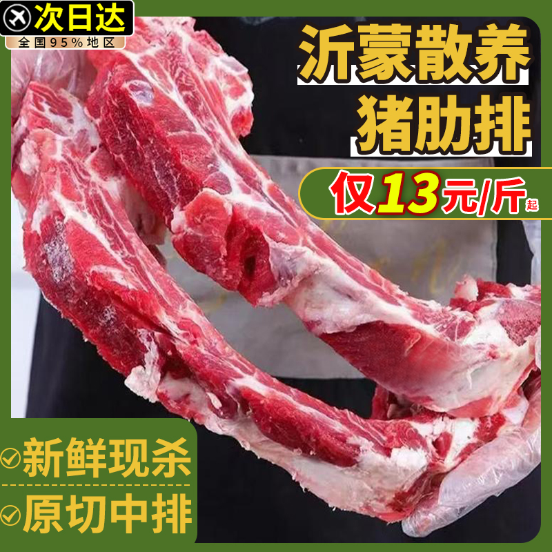 现杀猪肋排新鲜猪排骨肋排