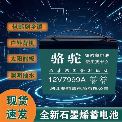 全新12v蓄电池摆摊电瓶夜市电动车灯条增氧机抽水锂电池12V铅酸干