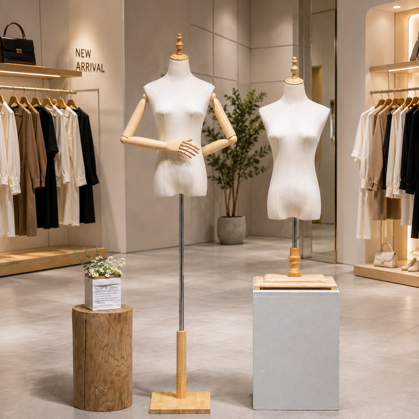 服装店模特展示架女装道具婚纱人偶橱窗半身人台旗袍礼服陈列架子