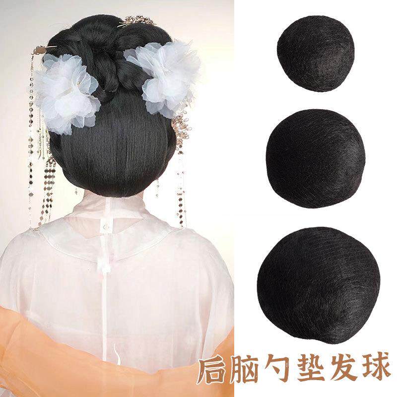 垫发球假发包后脑勺贵妃发髻化妆师专用新娘盘发造型唐朝西瓜定制