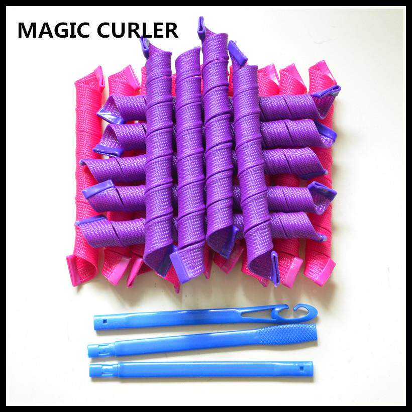 IC CURLER新品55长18根魔法卷家用diy螺旋卷发器