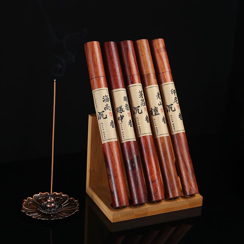 线香印度老山檀香芽庄海南沉香鹅梨帐中香室内香薰佛供香定制