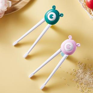 儿童卡通训练筷宝宝抓握虎口学习筷喂养辅食筷子方便携带直销定制