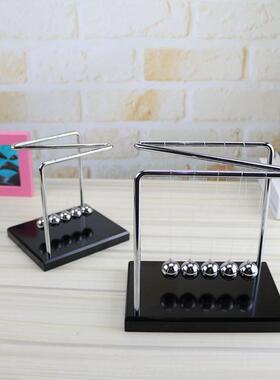 Z字型实木牛顿摆球撞球碰碰球 家居办公室装饰摆件年会礼品定制