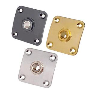 正方形金属板插孔电吉他LP吉普森音频输出插线口底座连接专业配件