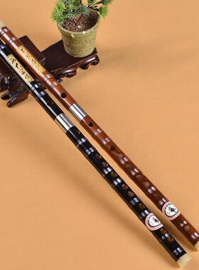 笛子 双插白铜笛 专业二节笛 名家精制苦竹笛 学生笛 直销定制