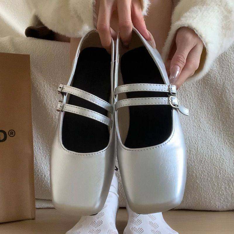 复古法式小皮鞋女2026新款夏季法式玛丽珍鞋子配裙子浅口平底单鞋,女鞋,浅口单鞋,淘宝优惠券,粉丝福利购,淘宝优惠卷