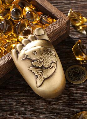 工艺品富足有鱼实心手把件家居桌面摆件送礼义乌小商品定制