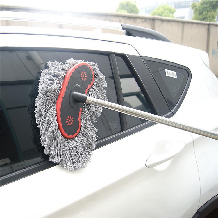 牛奶丝洗车刷子长杆长柄伸缩除尘洗车拖把车刷水刷洗车工具定制