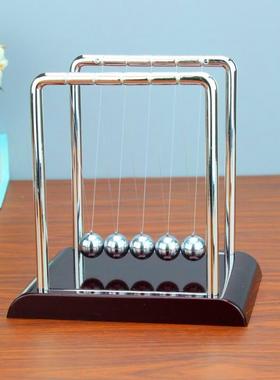 大号经典款 牛顿摆球撞球永动仪弹力碰碰球牛顿摆家居装饰摆件定