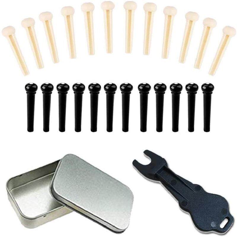 民谣吉他弦钉 固弦锥 弦柱 琴锥 尾钉白色黑色起钉器套装定制