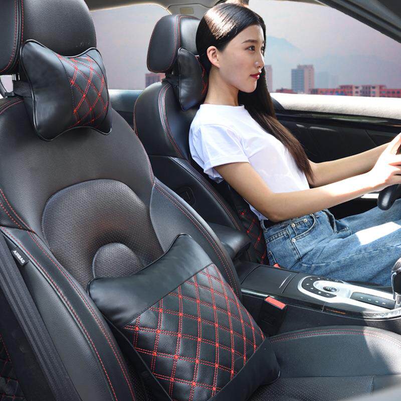 汽车头枕枕枕头一对腰靠垫套装车上靠枕车用座椅抱枕定制