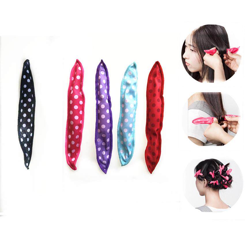 20个装 可爱波点卷发器兔耳朵睡眠发卷海绵柔软梨花头 发饰定制