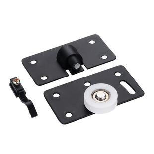 橱衣柜鞋柜家具实木推拉移门导轨趟门滑轮配套配件 塑料上下凹轮