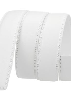 外贸供应寸半自动带条男士皮带 时尚百搭皮带白色卡槽腰带条C3193