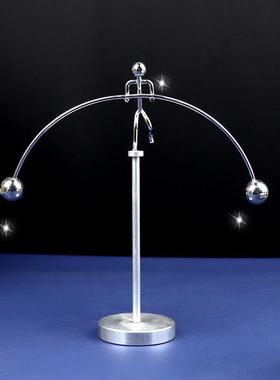 单脚小铁人平衡摆件小铁人大力士举重平衡仪桌面铁艺装饰定制